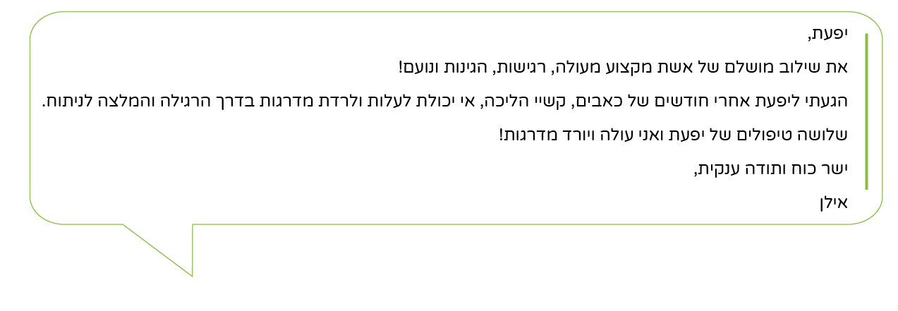 המלצות על הקליניקה